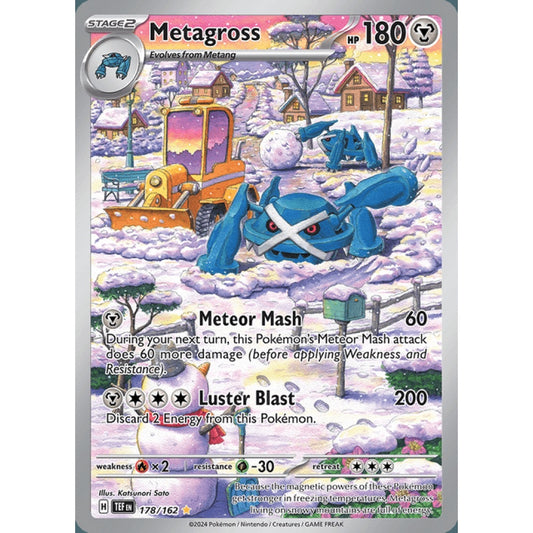 Metagross Illustration Rare 178/162 Pokemon Card Game Temporal Forces