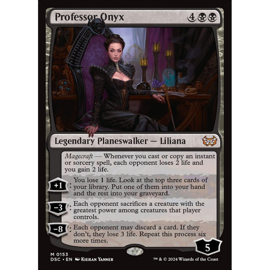 Professor Onyx, 153, mythic, Magic: The Gathering, Duskmourn: House of Horror