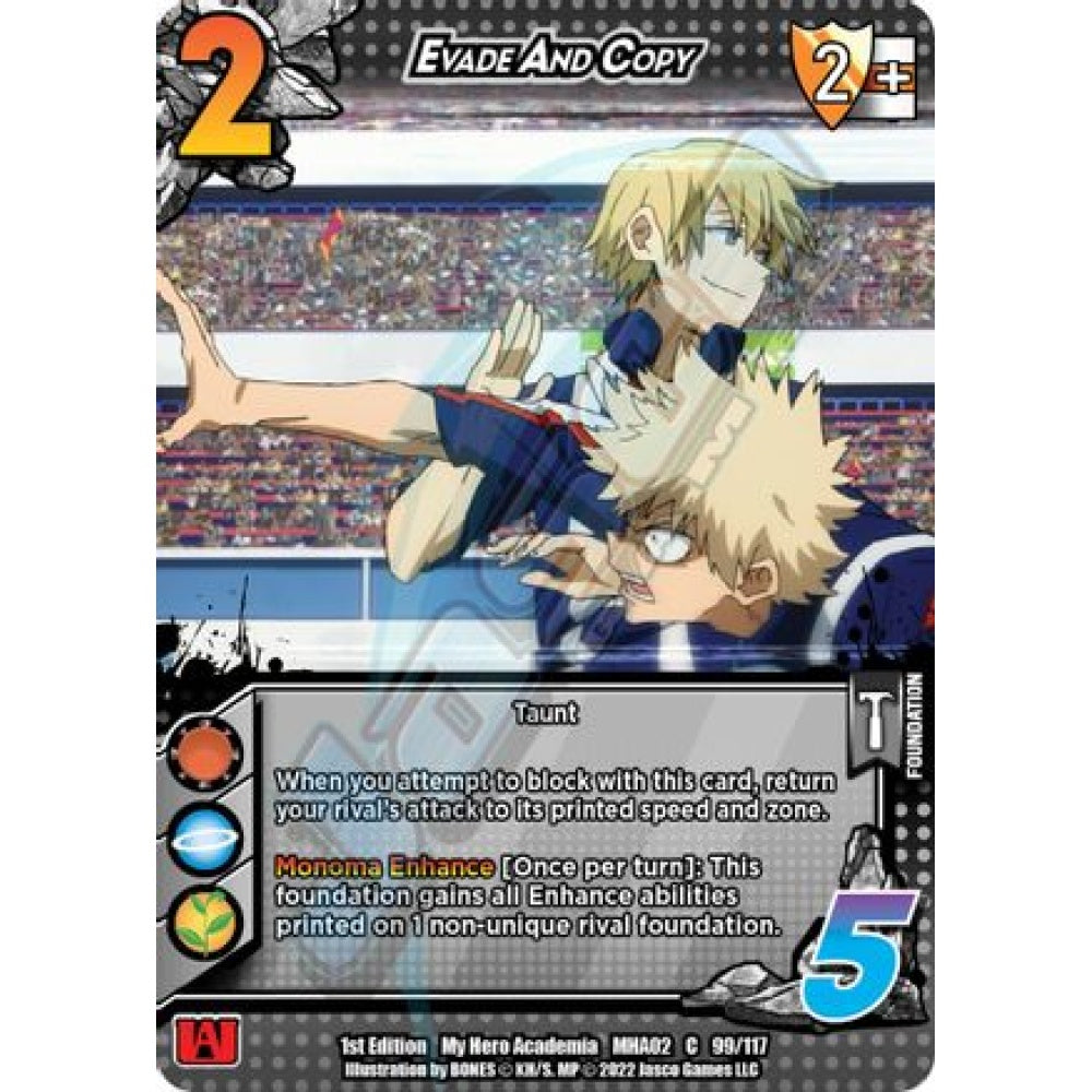 Evade And Copy, 99/117, C, UniVersus, MHA02 Crimson Rampage