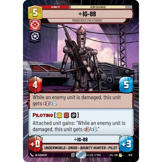 IG-88, R, JTL 875) Hyperspace Foil, Star Wars Unlimited