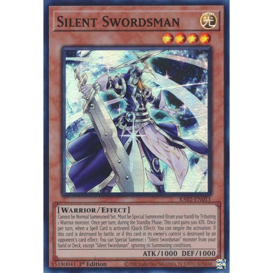 Silent Swordsman RA02-EN011 Super Super Rare Yu-Gi-Oh 25th Anniversary Rarity Collection II in Art