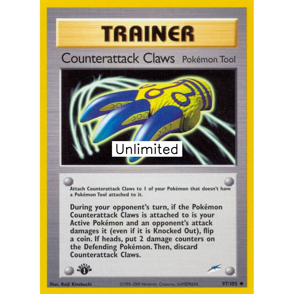 Counterattack Claws Uncommon 97/105 Pokemon Card Game Neo Destiny