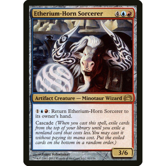 Etherium-Horn Sorcerer rare 91 Magic the Gathering Planechase 2012