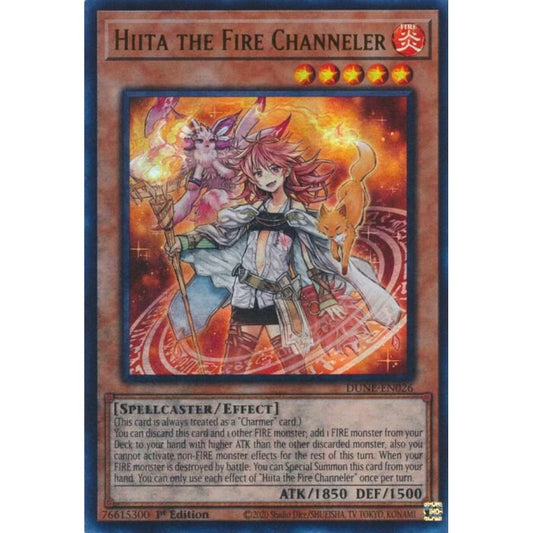 Hiita the Fire Channeler DUNE-EN026 Ultra Yu-Gi-Oh Duelist Nexus