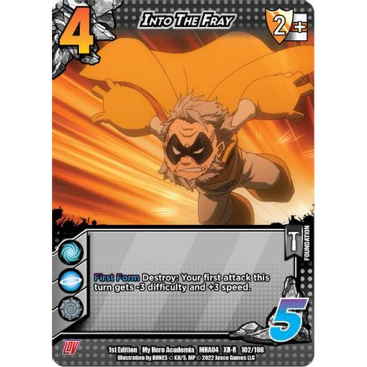 Into the Fray, 102/108, XR-R, UniVersus, MHA04 League of Villains