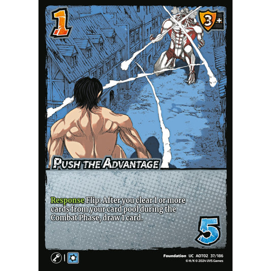 Push the Advantage, 37/186, AOT02, Universus, Attack on Titan: Origins of Power, Foundation, UC