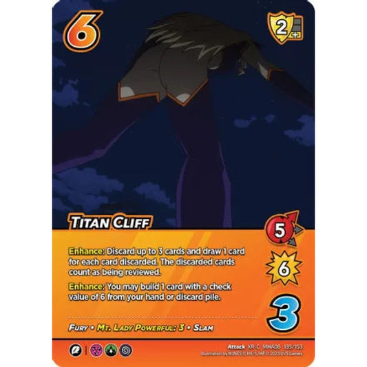 Titan Cliff, 135/153, XR-C, UniVersus, MHA06 Jet Burn