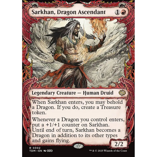 Sarkhan, Dragon Ascendant rare 302 Magic the Gathering Tarkir: Dragonstorm