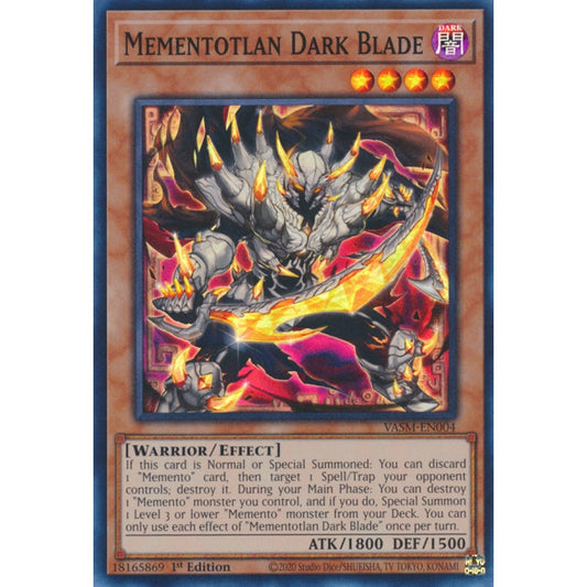 Mementotlan Dark Blade MP25-EN145 Prismatic Prismatic Secret Rare Yu-Gi-Oh 2025 Mega-Pack Tin in Art