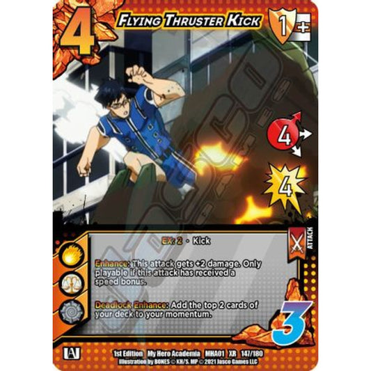 Flying Thruster Kick, 147/180, XR, UniVersus, MHA01 My Hero Academia