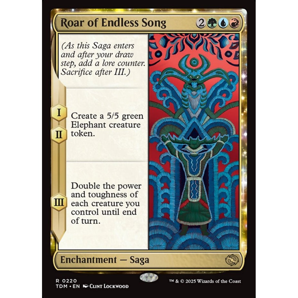 Roar of Endless Song rare 220 Magic the Gathering Tarkir: Dragonstorm