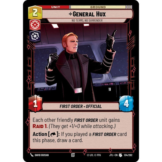 General Hux, U, JTL 134), Star Wars Unlimited
