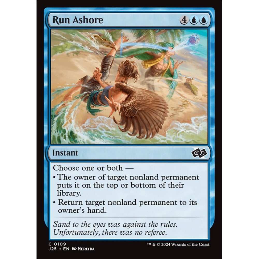 Run Ashore, 109, common, Magic: The Gathering, Foundations Jumpstart