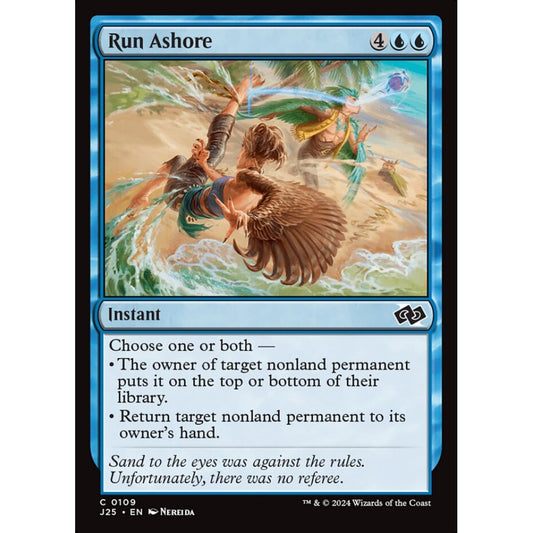 Run Ashore, 109, common, Magic: The Gathering, Foundations Jumpstart