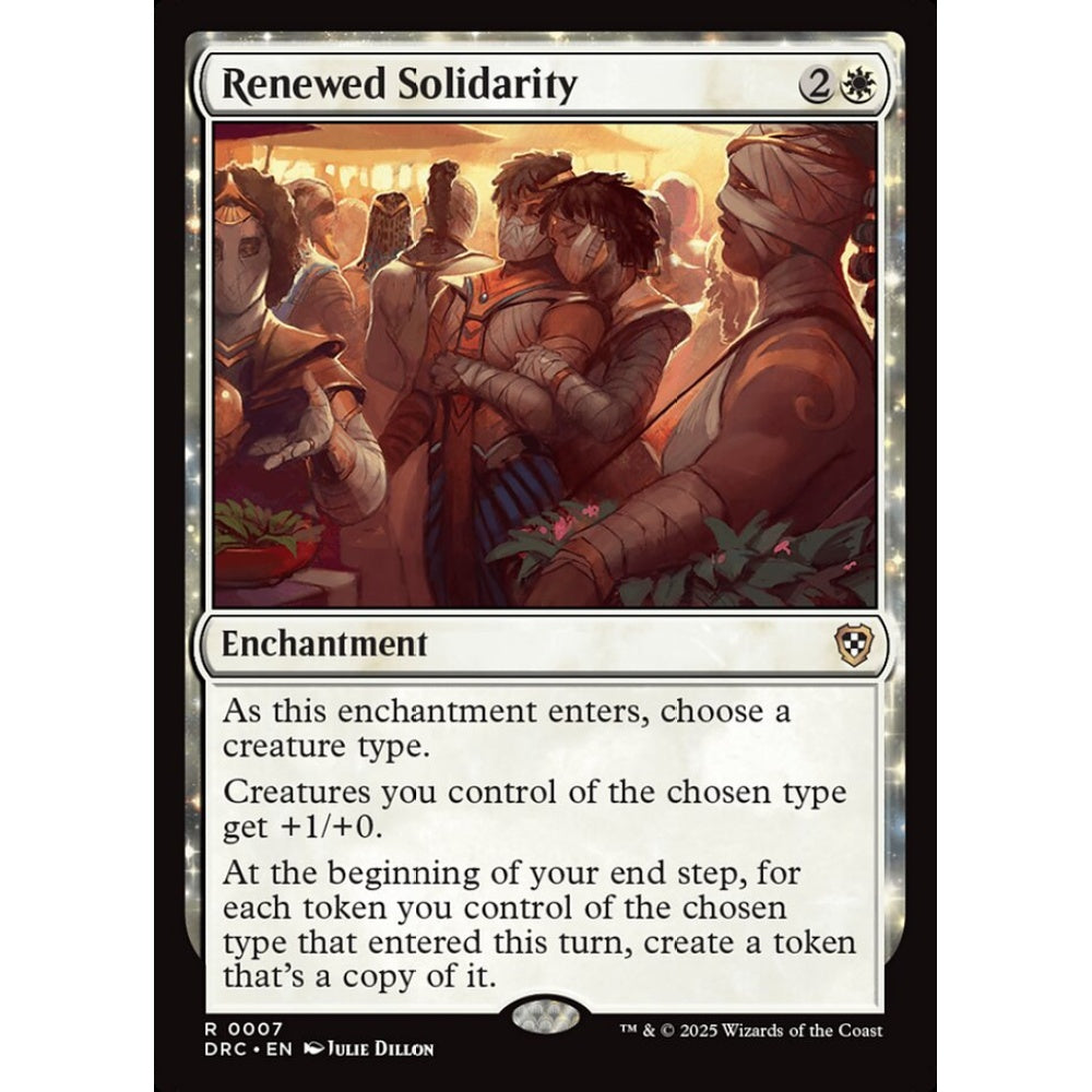 Renewed Solidarity, 7, rare, Magic: The Gathering, Aetherdrift Commander