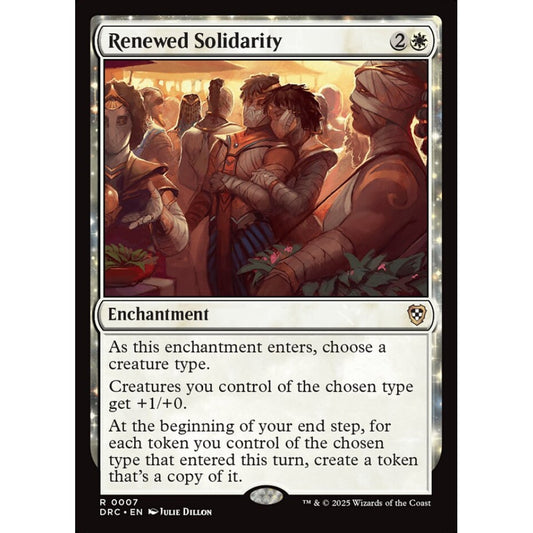 Renewed Solidarity, 7, rare, Magic: The Gathering, Aetherdrift Commander