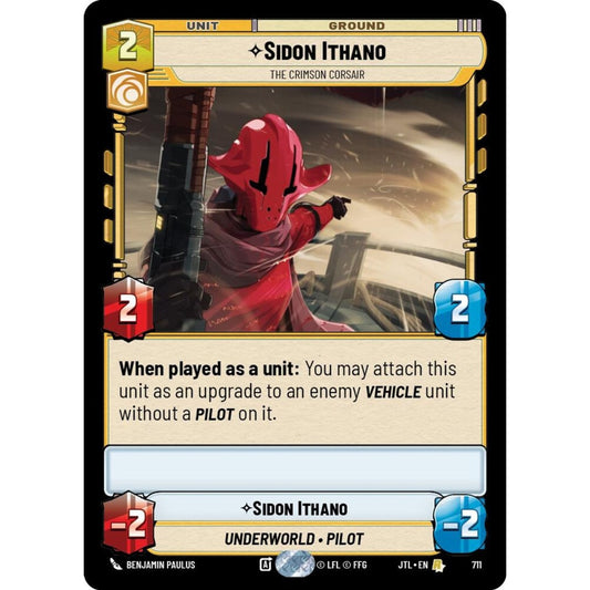 Sidon Ithano, R, JTL 711) Foil, Star Wars Unlimited