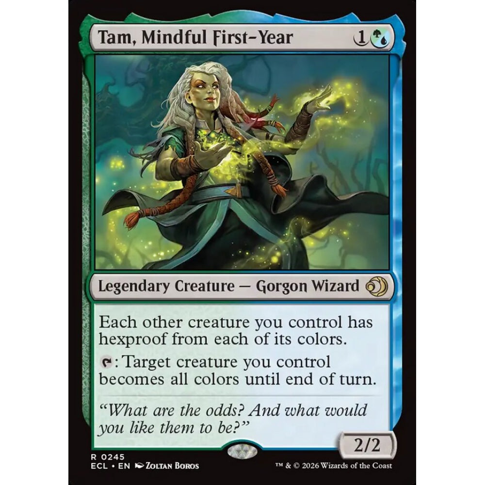 Tam, Mindful First-Year rare 245 Magic the Gathering Lorwyn Eclipsed