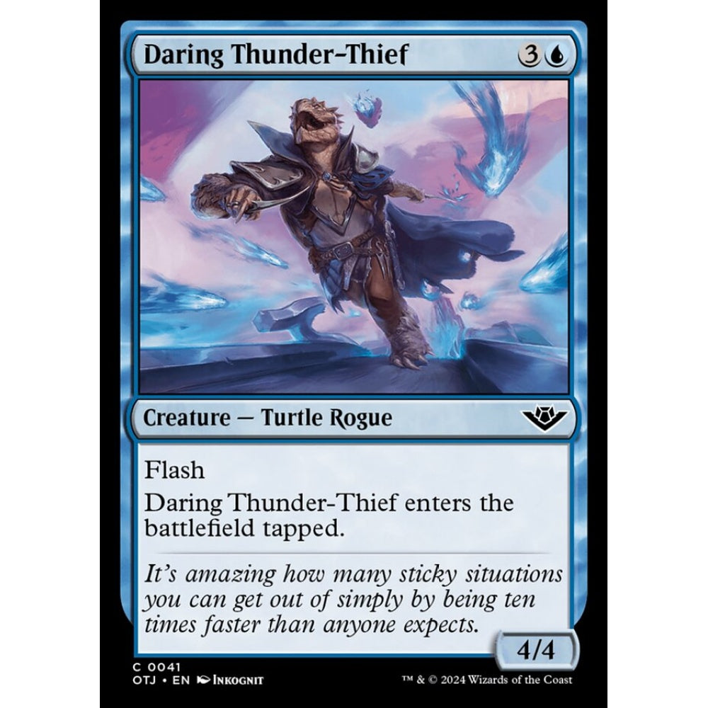 Daring Thunder-Thief, 41, common, Magic: The Gathering, Outlaws of Thunder Junction