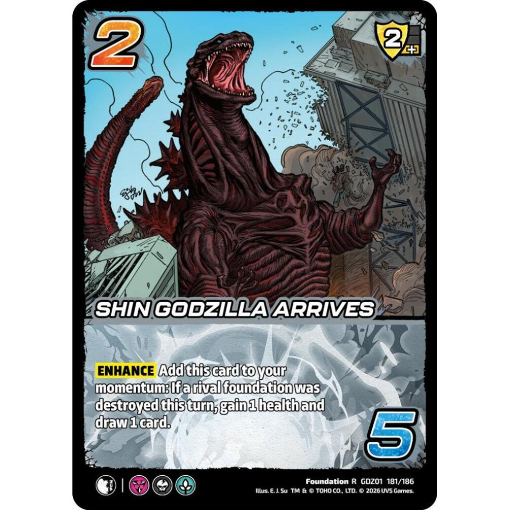 Shin Godzilla Arrives GDZ01 181/186 GDZ01 Universus Godzilla: Reign of Kaiju Foundation R
