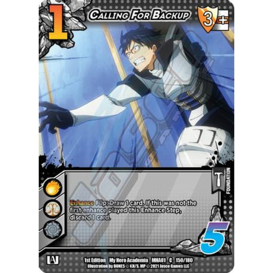 Calling for Backup, 150/180, C, UniVersus, MHA01 My Hero Academia