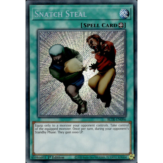 Snatch Steal BLTR-EN096 Secret Secret Rare Yu-Gi-Oh Battles of Legend: Terminal Revenge in Art