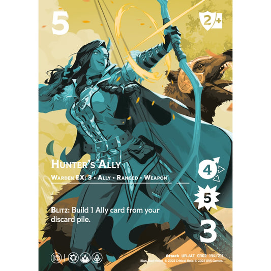Hunter’s Ally, 194/211, CR02, Universus, Critical Role: Heroes Of Exandria, Attack, UR-ALT