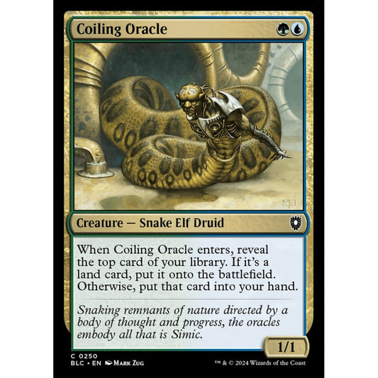 Coiling Oracle, 250, common, Magic: The Gathering, Bloomburrow