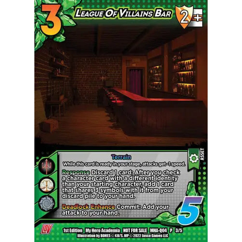 League Of Villains Bar, 3/5, P, UniVersus, Promos