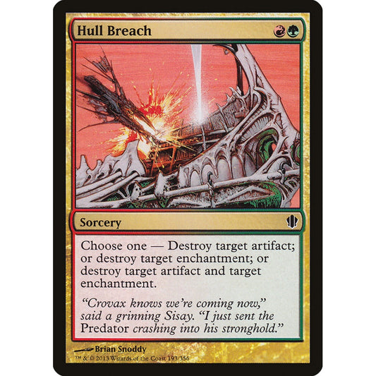 Hull Breach common 193 Magic the Gathering Commander 2013