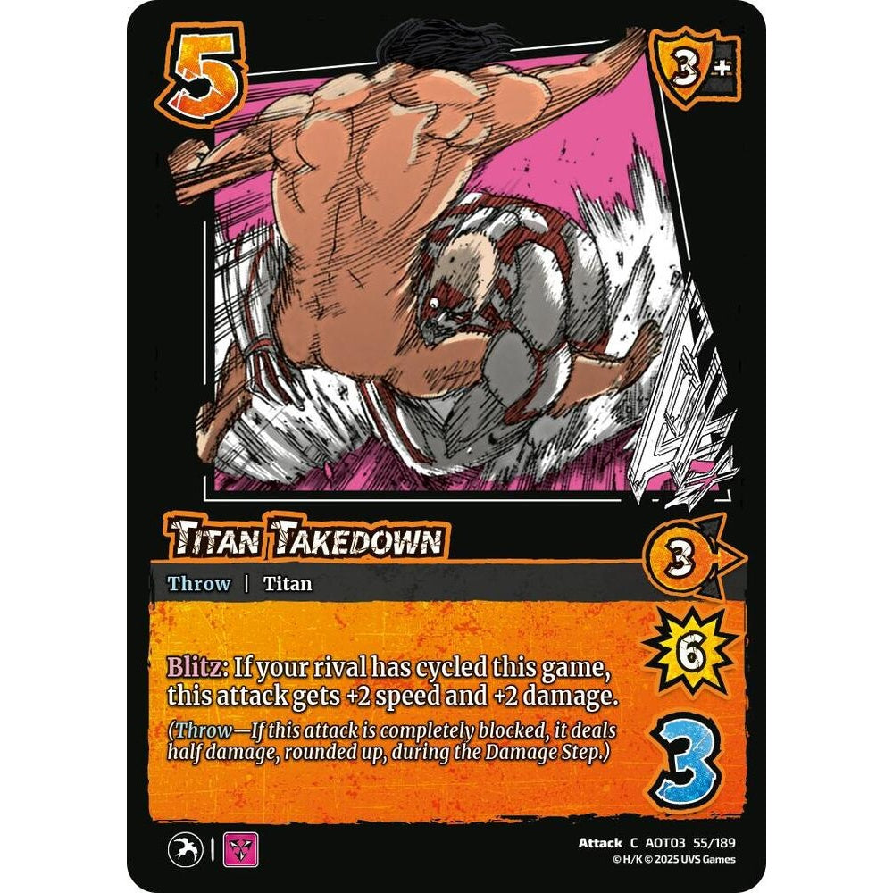 Titan Takedown 55/189 AOT03 Universus Attack on Titan: Apocalypse Attack C
