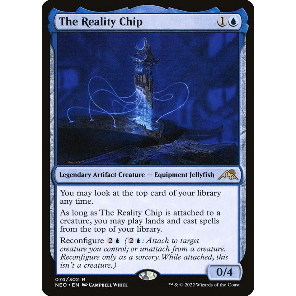 The Reality Chip rare 74 Magic the Gathering Kamigawa: Neon Dynasty