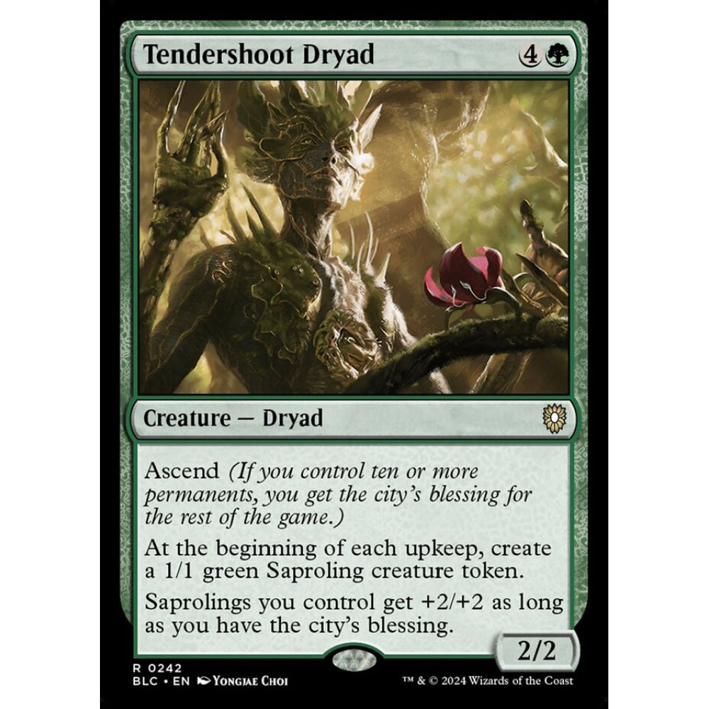 Tendershoot Dryad, 242, rare, Magic: The Gathering, Bloomburrow