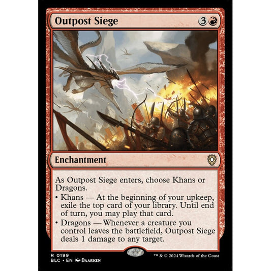 Outpost Siege, 199, rare, Magic: The Gathering, Bloomburrow