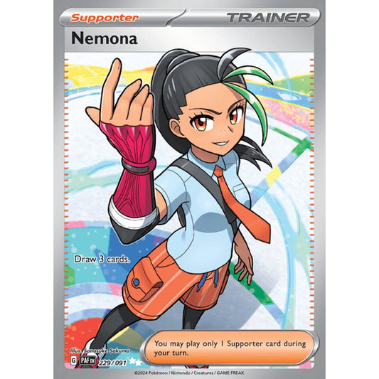Nemona Full Art 229/091 Pokemon Card Game Paldean Fates