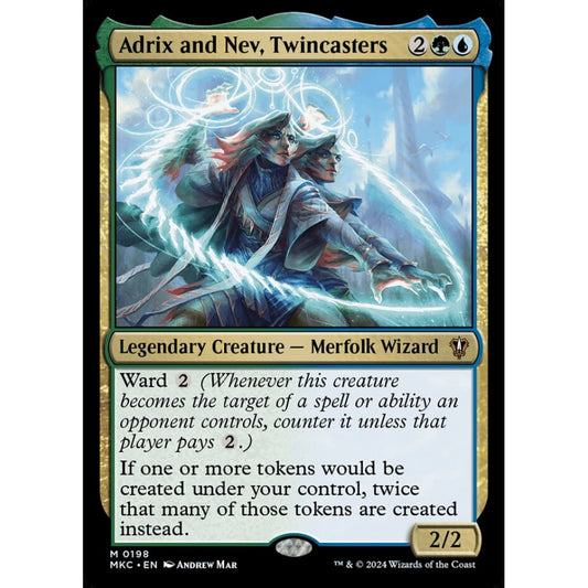 Adrix and Nev, Twincasters mythic 198 Magic the Gathering Murders at Karlov Manor Commander