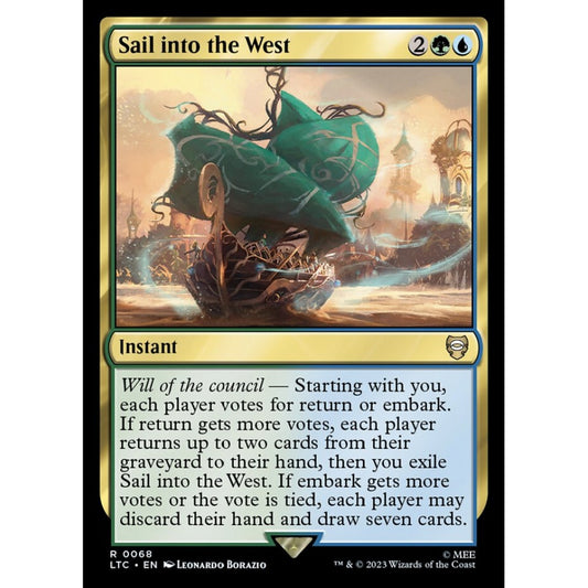 Sail into the West, rare, 68, Magic the Gathering, Tales of Middle-earth Commander