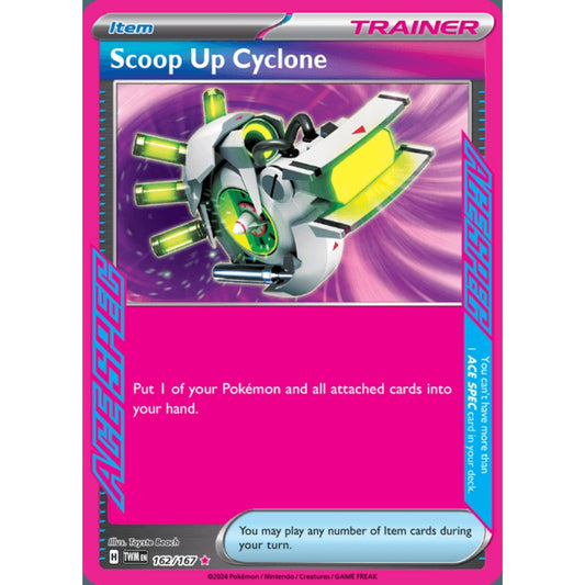Scoop Up Cyclone ACE Spec 162/167 Pokemon Card Game Twilight Masquerade