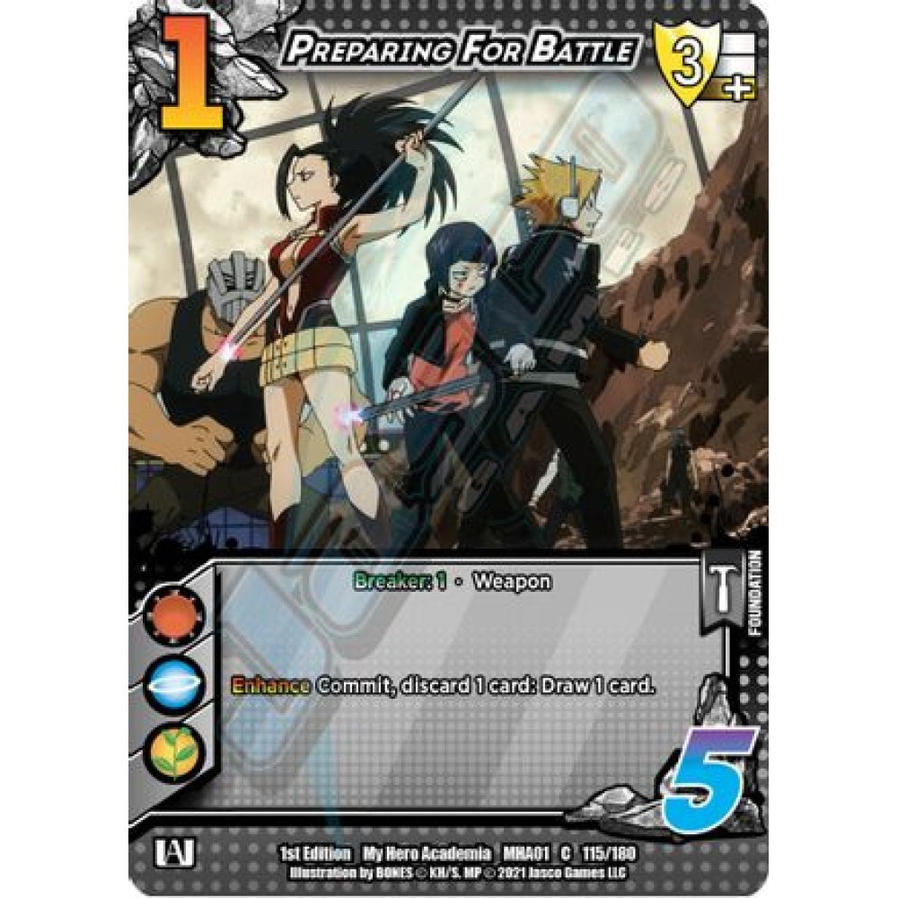 Preparing for Battle, 115/180, C, UniVersus, MHA01 My Hero Academia