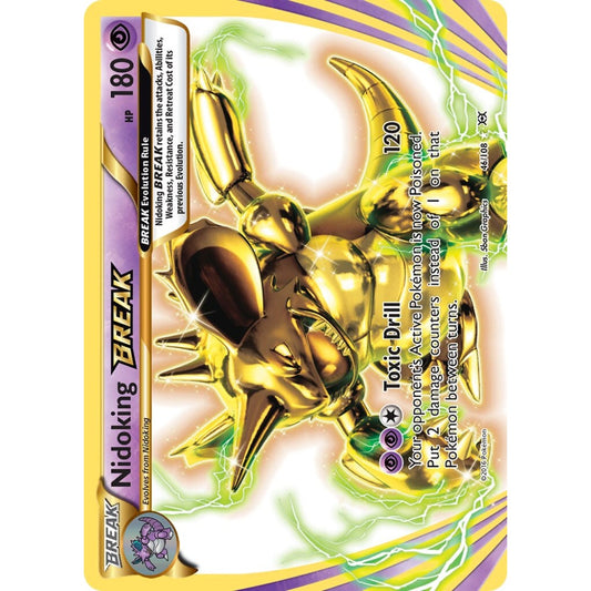 Nidoking BREAK Rare BREAK 46/108 Pokemon Card Game Evolutions