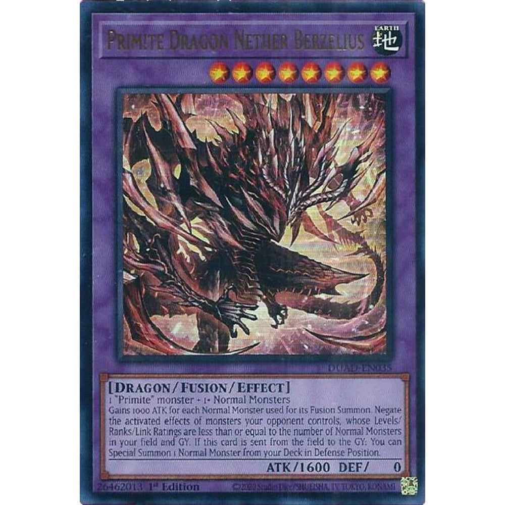 Primite Dragon Nether Berzelius DUAD-EN035 Ultra Yu-Gi-Oh Duelist's Advance