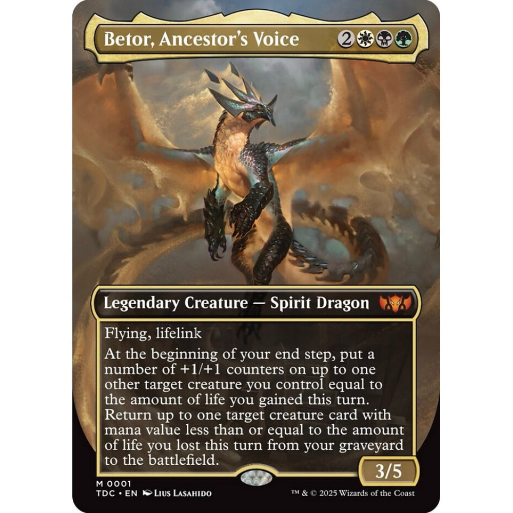 Betor, Ancestor's Voice mythic 1 Magic the Gathering Tarkir: Dragonstorm Commander