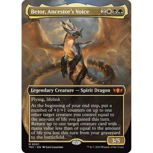 Betor, Ancestor's Voice mythic 1 Magic the Gathering Tarkir: Dragonstorm Commander