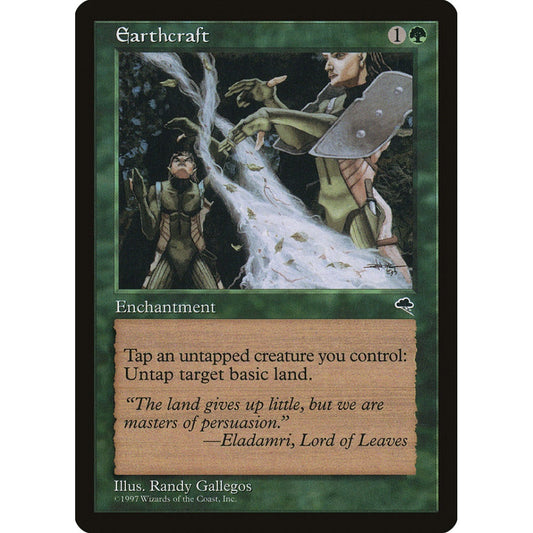 Earthcraft rare 222 Magic the Gathering Tempest Spanish