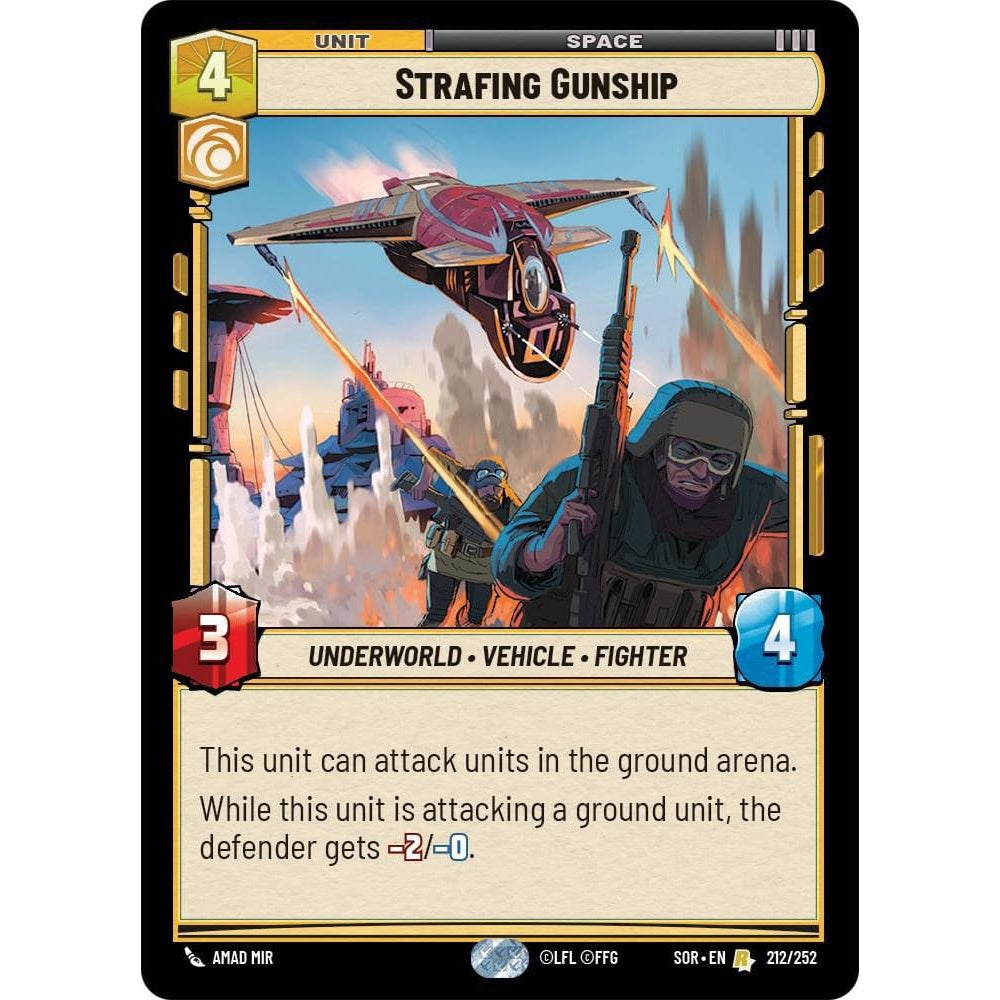 Strafing Gunship, 212, R, Star Wars Unlimited, Sparks Of Rebellion