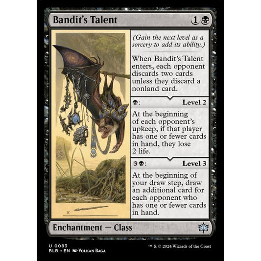 Bandit's Talent, 83, uncommon, Magic: The Gathering, Bloomburrow