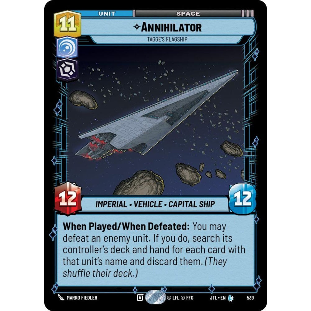 Annihilator, L, JTL 539) Foil, Star Wars Unlimited
