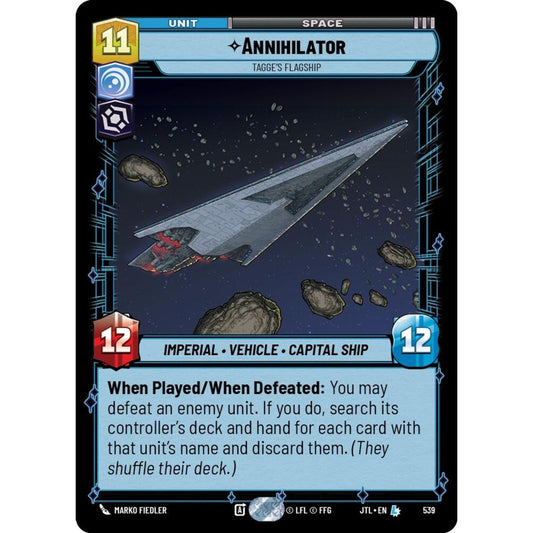 Annihilator, L, JTL 539) Foil, Star Wars Unlimited