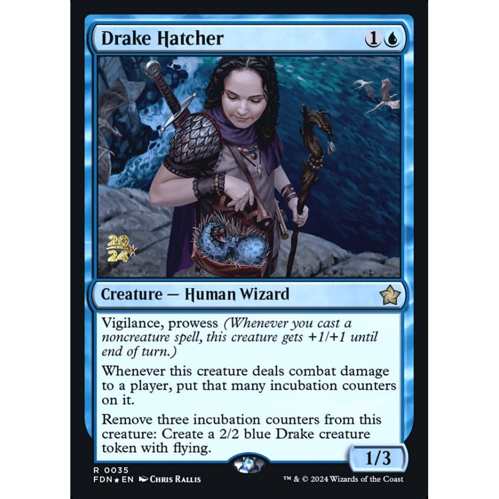 Drake Hatcher rare 35s Magic the Gathering Foundations Promos