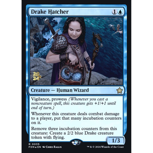 Drake Hatcher rare 35s Magic the Gathering Foundations Promos